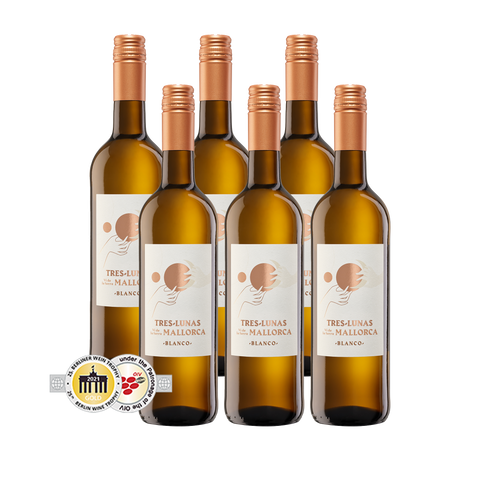 6x Tres Lunas® Wein - blanco - 0,75l